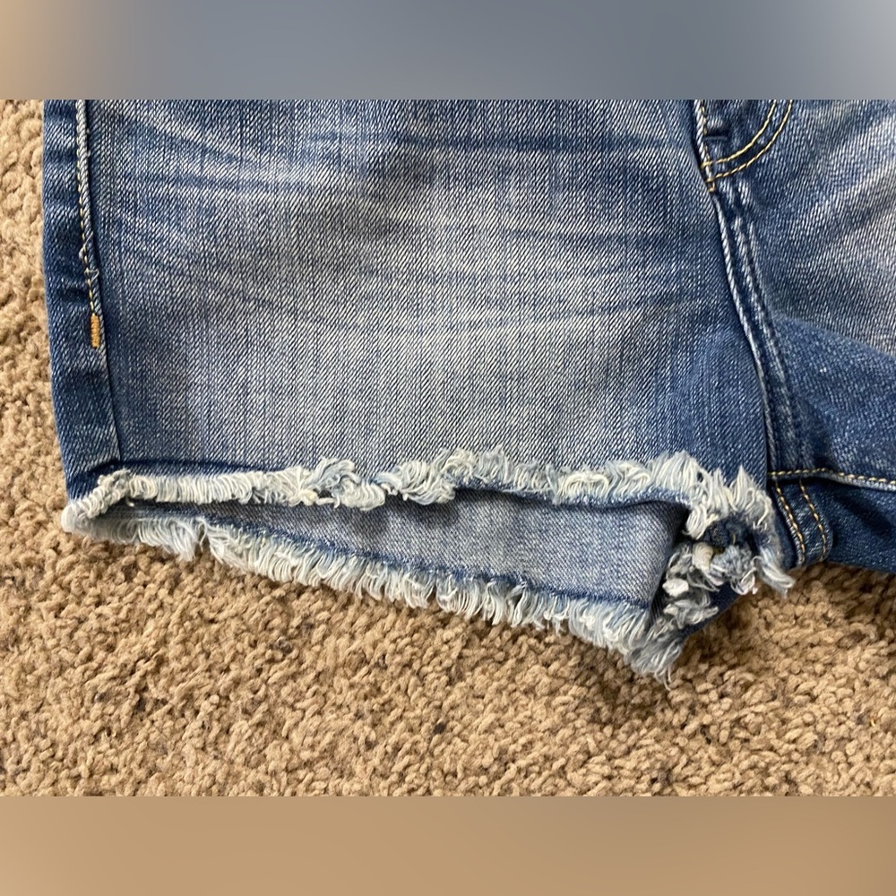 Abercrombe B Fitch Jean Shorts Size 00 - Picture 3 of 6